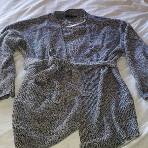 Banana Republic Navy sweater with tie